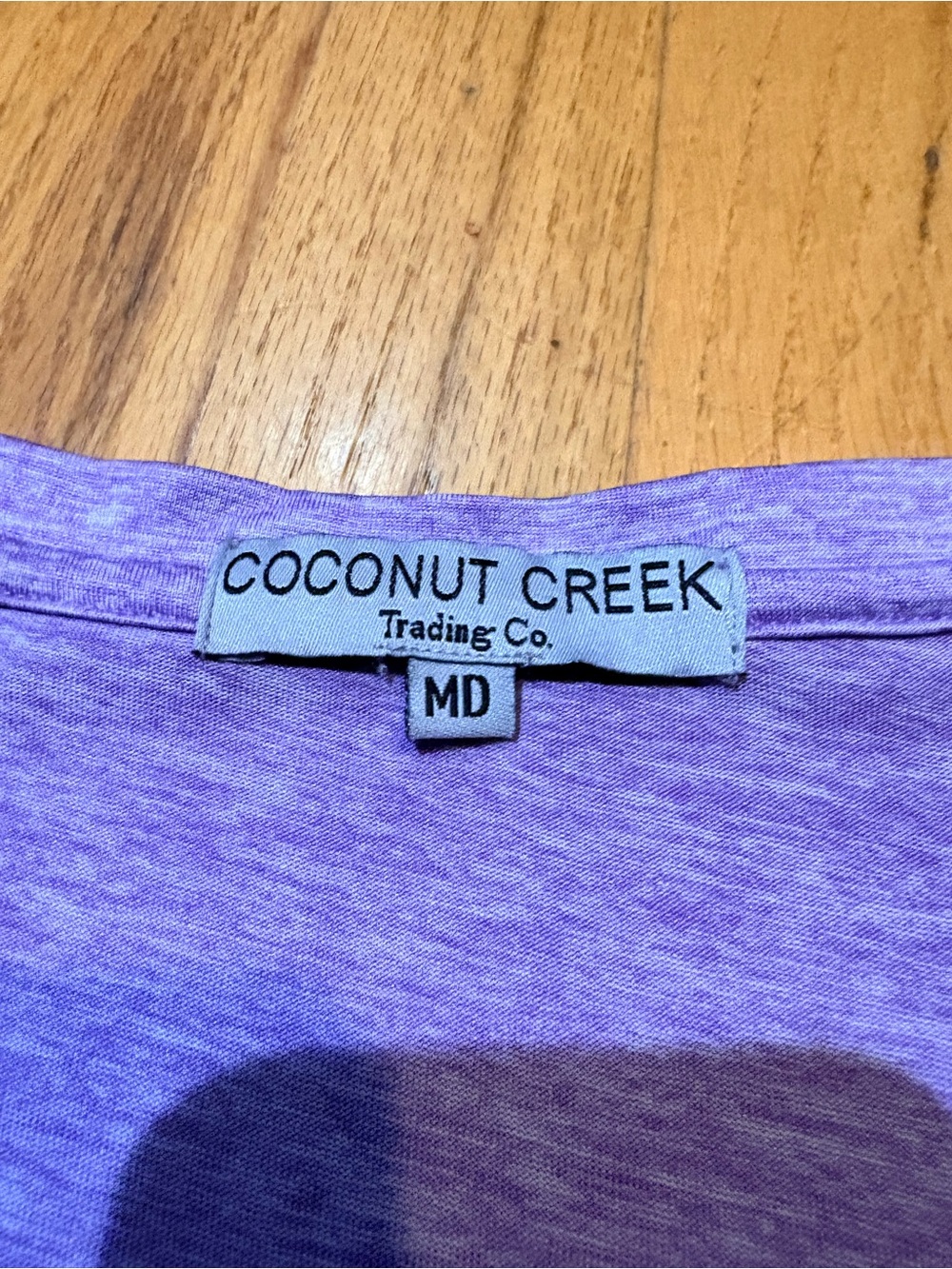 Coconut Creek Trading Co. Fort Lauderdale Beach Purple Long Sleeve Graphi - Picture 3 of 4